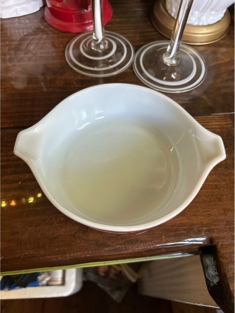 Vintage Pyrex Brown Floral 471-B Casserole Dish 1 Qt